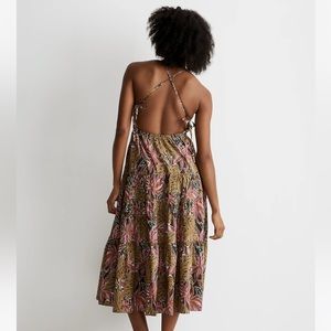 Madewell Pink and Brown Maxi Dress